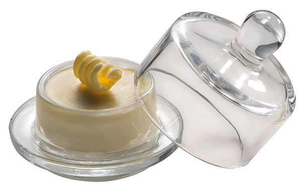 APS Butterservierer, Ø 9 cm, Höhe: 9 cm, Glas, 15925