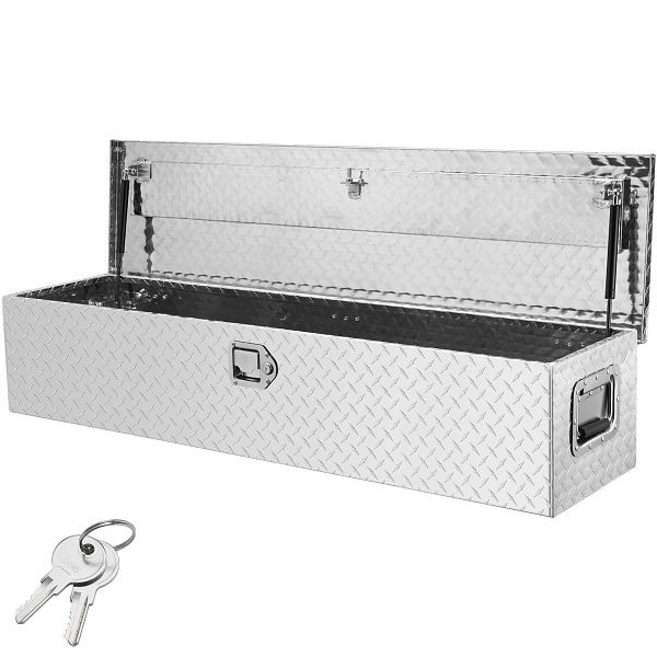 VEVOR 1219 x 381 x 381 mm Werkzeugkasten für Lkw-Ladefläche, Abschließbar 177 L, 50 kg Tragfähigkeit Organizer für Wohnmobil, PKW, LCZXG48X15X1541ZWV0