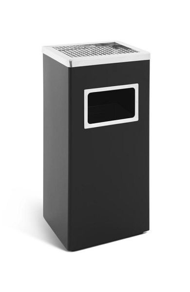 Deskin Kombi-Ascher Smoker Stand, Edelstahl, schwarz, H 620 x B 240 x T 300 mm, 279120