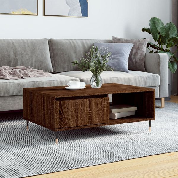 vidaXL Couchtisch Braun Eichen-Optik 90x60x35 cm Holzwerkstoff, 827059