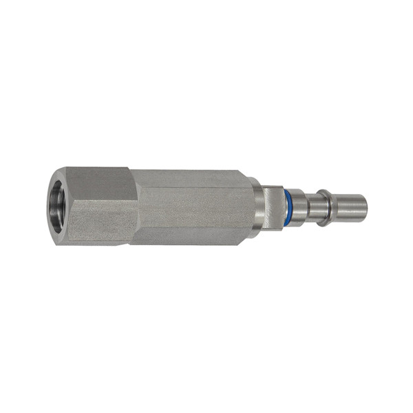 Riegler Unverwechselbarer Nippel NW 6, ISO 6150 C, RSV, G 1/4 IG, blau, 141919