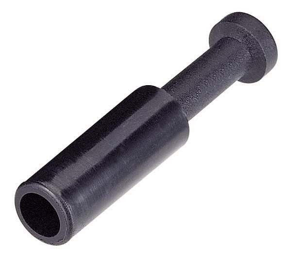 timmer B-VS-6-KU-schwarz, Verschluss-Stecker aus Kunststoff in Schwarz, Steckanschluss-Ø: 6 mm, VE: 10 Stück, 03910051
