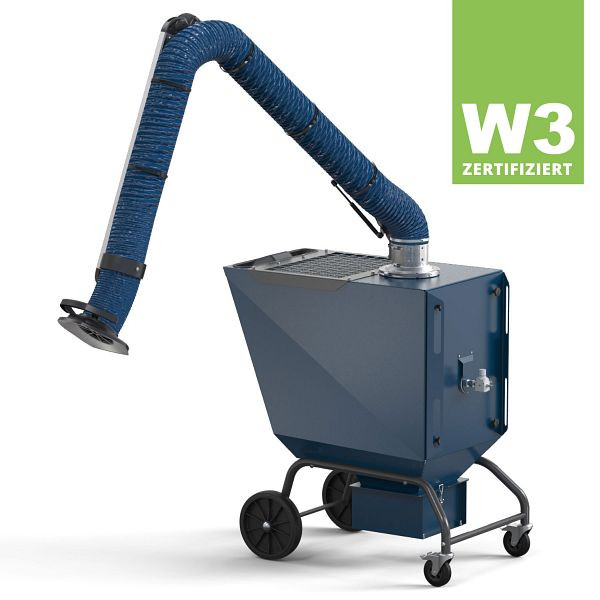 Fumex Mobiler Filter für Schweißarbeiten mit Abreinigung mit Absaugarm PR 3000-160, Druckluftabreinigung, CMF 30