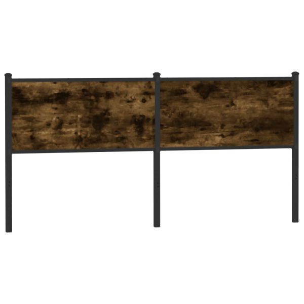 vidaXL Kopfteil Räuchereiche 160 cm Holzwerkstoff und Stahl, 4007702