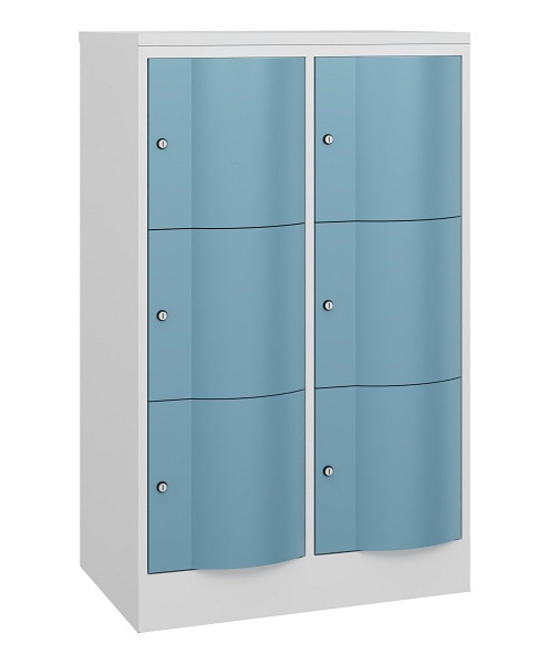 C+P Schließfachschrank Resisto, H1255xB772xT540mm, 9016/0010, 8573-272 S10532