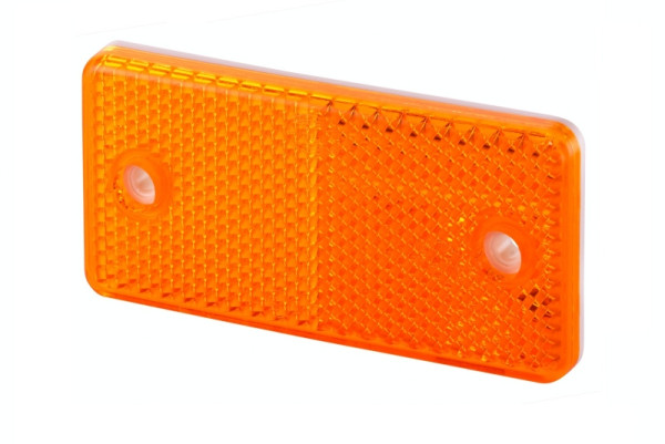 HELLA Rückstrahler, Lichtscheibenfarbe: gelb, geschraubt, ECE/CCC, 8RA 003 326-011