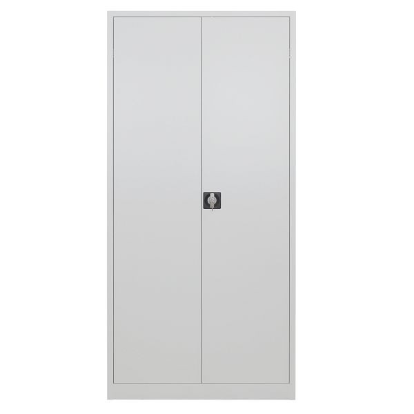ADB Flügeltürenschrank H 1950 x B 920 x T 500 mm, RAL 7035, Lichtgrau, 40750