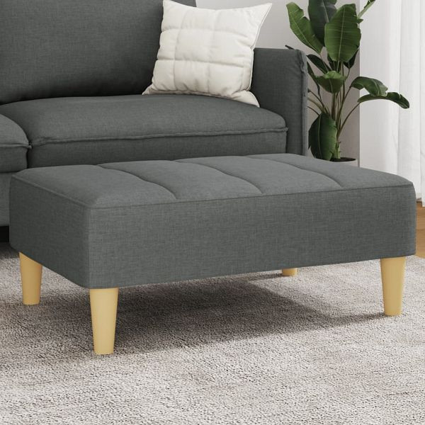 vidaXL Fußhocker Dunkelgrau 77x55x31 cm Stoff, 4007363, 8721102611834