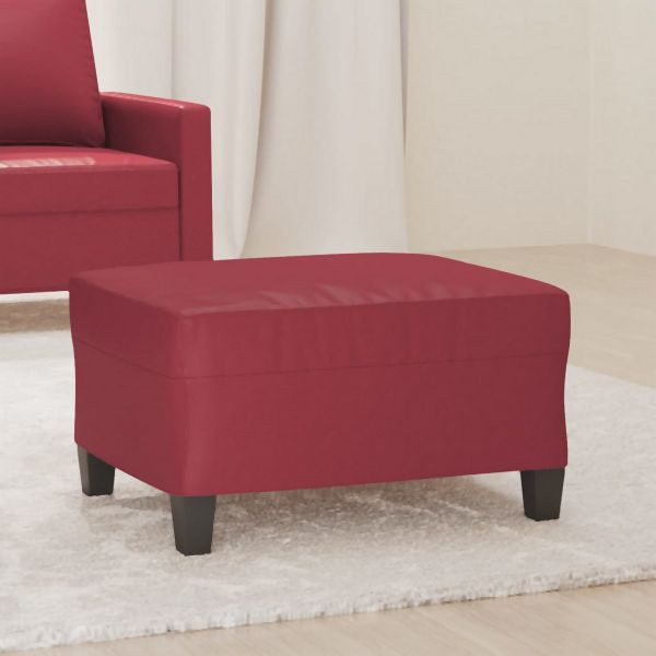 vidaXL Fußhocker Weinrot 70x55x41 cm Kunstleder, 349359