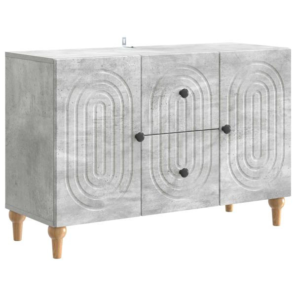 vidaXL TV-Schrank Betongrau 89 x 34,5 x 60 cm Holzwerkstoff, 894198