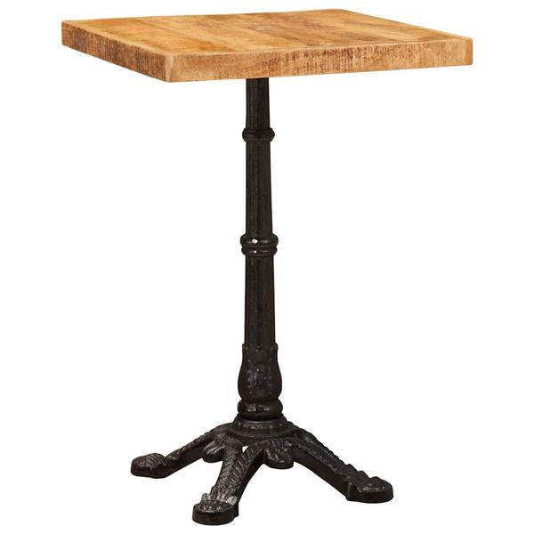 vidaXL Bistrotisch Braun 50 x 50 x 76 cm Massivholz Mango, 42013025