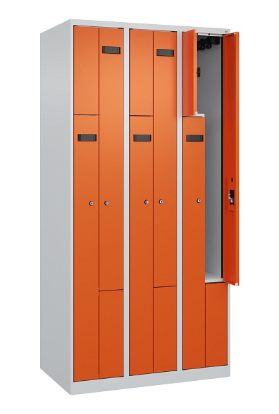 C+P Z-Spind Evolo PLUS, 6 Fächer, 1850x900x500mm, 7035/2004, Zylinderschloss, 049003-306 S10029
