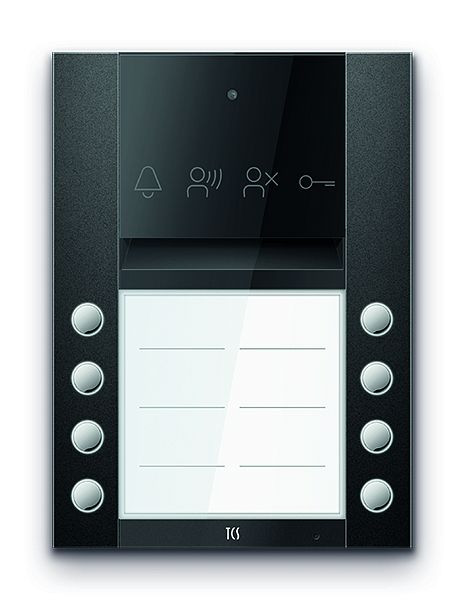 TCS Türkontrollsystem PES PRO Audio Außenstation 8T 2 Spalten AP RAL7016 anthrazitgrau, ASA110208-0017