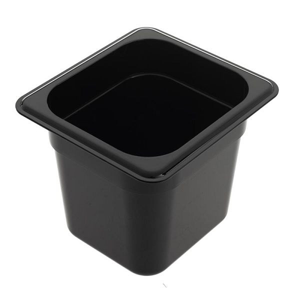 ALLPAX Behälter aus Polycarbonat GN 1/6 Höhe 150 mm schwarz, 10024417