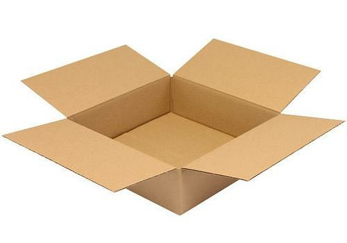 TransPak Wellpapp-Faltkarton 1-wellig, Innenmaß 350 x 350 x 100 mm, Qualität 1.20B, VE: 25 Stück, 299265