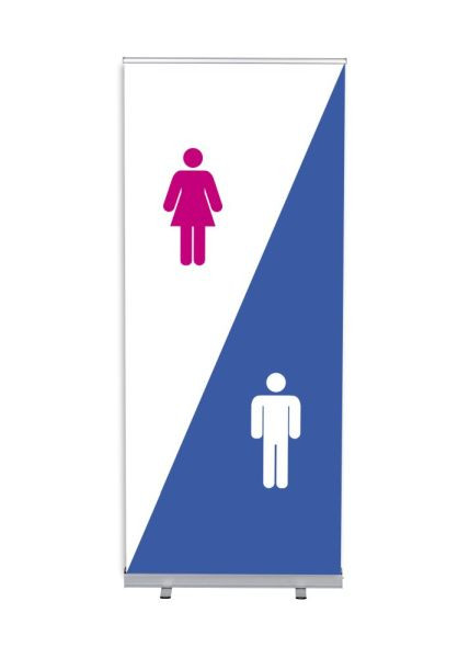 Showdown Displays Roll-Banner Budget 85 Komplettset Sanitäre Anlagen, RBB085LSFI373