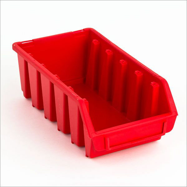 ADB Sichtlagerkasten Größe 2L, Maß LxBxH: 212x116x75 mm, Farbe: rot, 23394