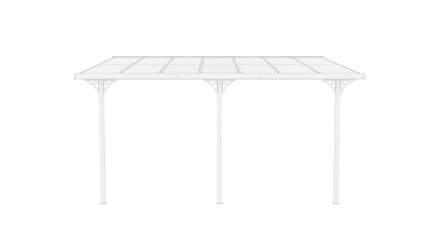 Westmann Terrassenüberdachung Bruce 435 Weiß 300x435x270cm, SI06106W