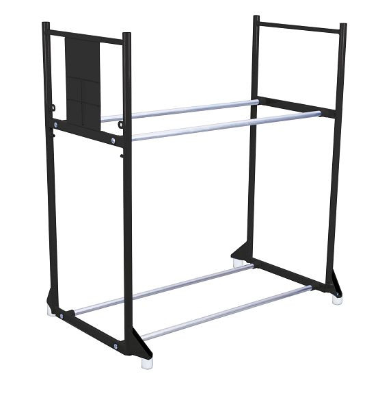 VARIOfit Reifenregal mit 2 Etagen, Ladefläche: 1.140 x 395 mm, RAL 7016 anthrazitgrau, sw-646.004/AG