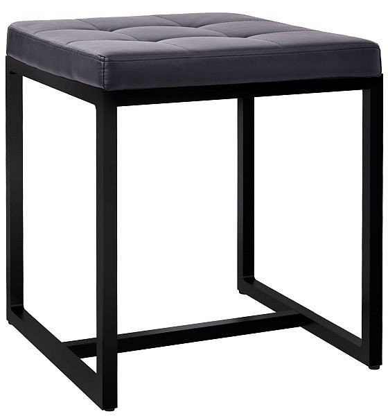 CLP Sitzhocker Barci B Kunstleder, schwarz, 325064