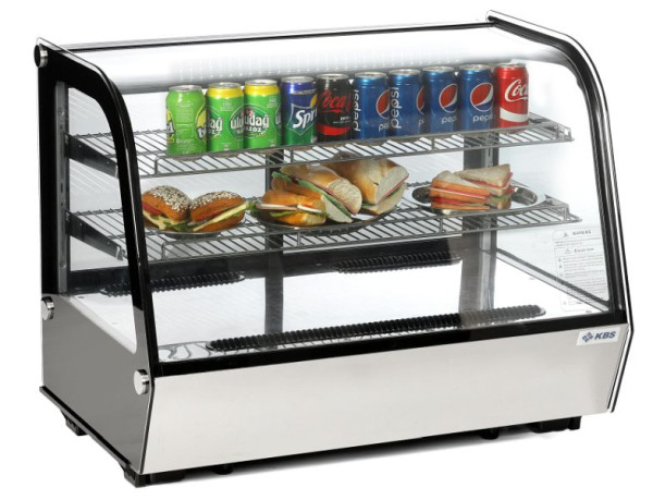 KBS Aufsatzkühlvitrine ASV 700, vierseitige Panoramaverglasung und LED Beleuchtung, 9150170