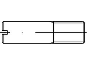Schaftschraube mit Schlitz ISO 2342 1.4305 M 6 x 30 rostfrei A 1 VE=S (100 Stück)