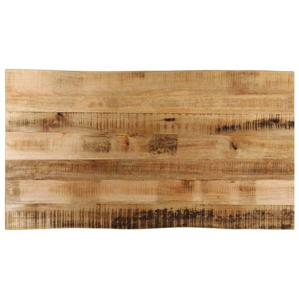vidaXL Tischplatte mit Baumkante 110x60x3,8 cm Raues Mango Massivholz, 370695