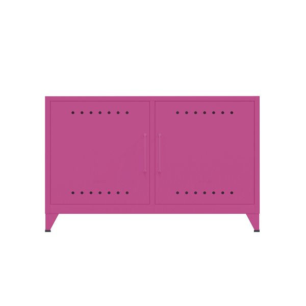 Bisley Fern Sideboard, inkl. 1 festen Fachboden, Kabeldurchlass und Klett-Halter, 681 fuchsia, FERCAB681