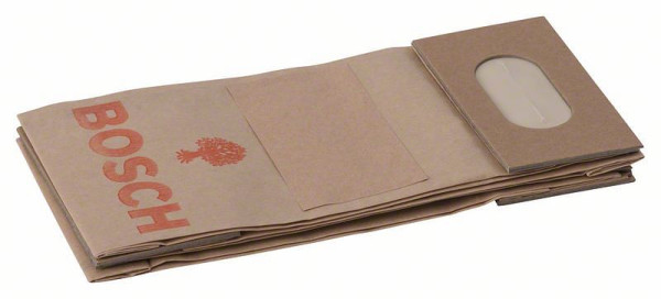 Bosch Staubbeutel für Band-, Exzenter-, Schwingschleifer, Universalfräse, 3er-Pack, 2605411067