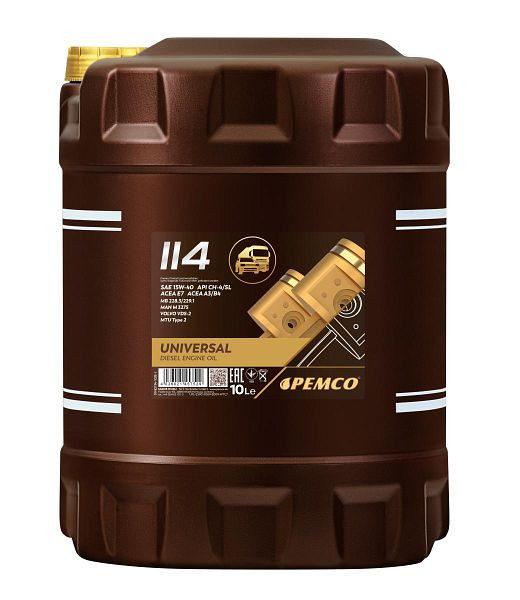 PEMCO Mehrbereichsmotorenöl 114 15W-40, VE: 10 l, PM0114-10