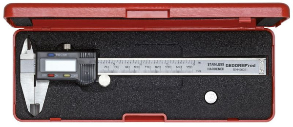 GEDORE red digitaler Messschieber 153mm mm/inch, 3301430