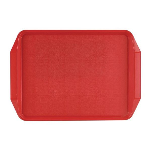 Roltex Serviertablett mit Griffen rot 43,5 x 30,5cm, CW018