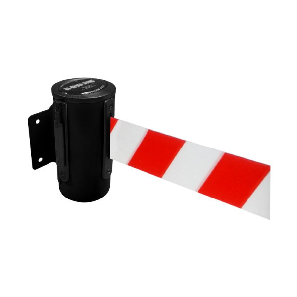 Stein HGS Wandgurtkassette -P-Line Future-, schwarz, rot/weiß diagonal (schraffiert), mit Sicherheitsverschluss (selbstlösend), 12850j-1303