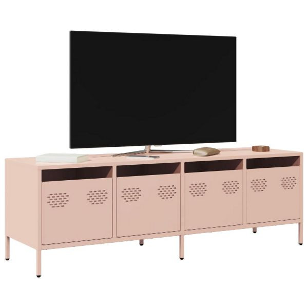 vidaXL TV-Schrank Rosa 135x39x43,5 cm Kaltgewalzter Stahl, 851305