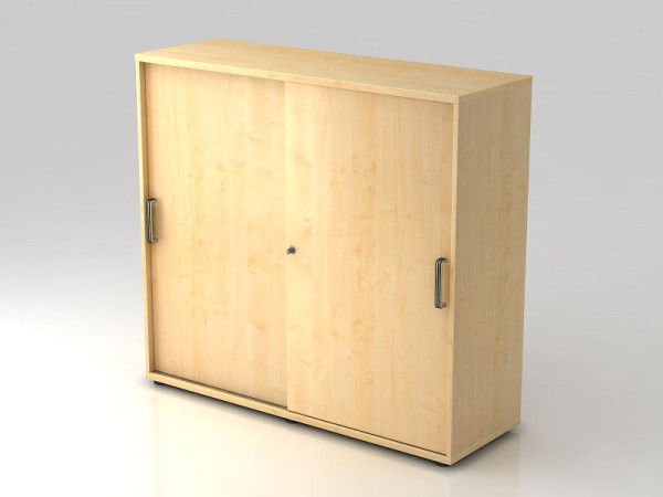 Hammerbacher Schiebetürschrank 3OH 120cm Streifengriff Ahorn/Ahorn, 120x40x110 cm (BxTxH), V1753S/3/3/SG