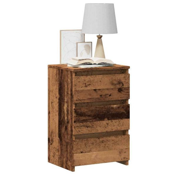 vidaXL Nachttisch Altholz-Optik 40x35x62,5 cm Holzwerkstoff, 856522