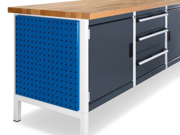 bott cubio Lochplatte seitlich für Kastenwerkbank BxTxH: 25 x 570 x 560 mm, RAL 5010, 41010001.11M