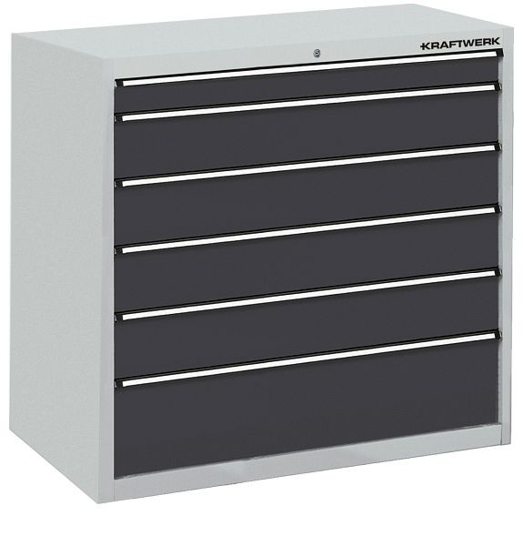 Kraftwerk Schubladenschrank 562 mit 6 Schubladen, 1000x1000x695 mm V150, 141.100.004