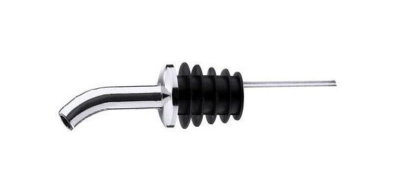 Contacto Flaschenausgießer mit gebogenem Rohr 12 cm Pfropfen mit Luftrohr, 367/102