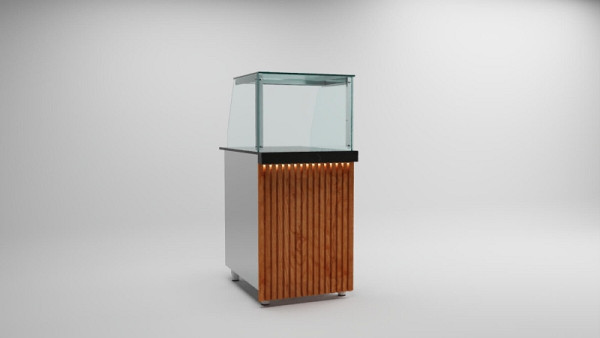 SGS Gastro Kassentisch mit Glas, 50 cm, Neutralelement, KS5001