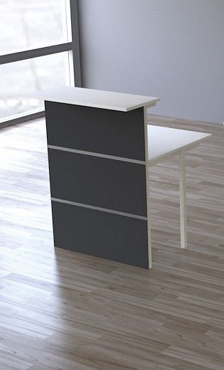 Kerkmann Theken-Erweiterung, B 800 x T 950 x H 1120 mm, anthrazit, 21357713