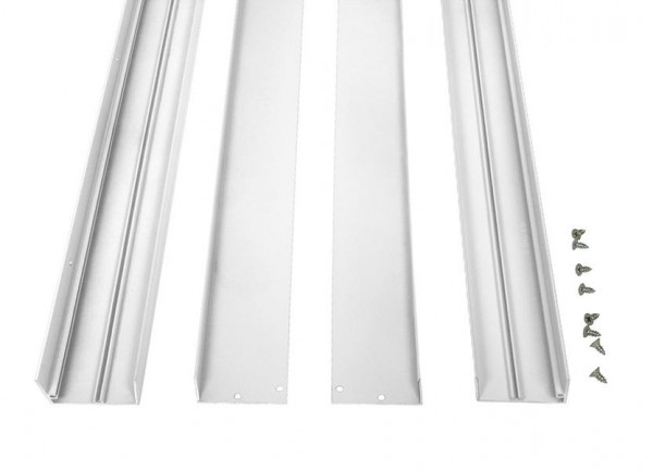 Bioledex LED Panel, Aufbaurahmen für Panels 1200x300mm weiss, PAN-120W-892