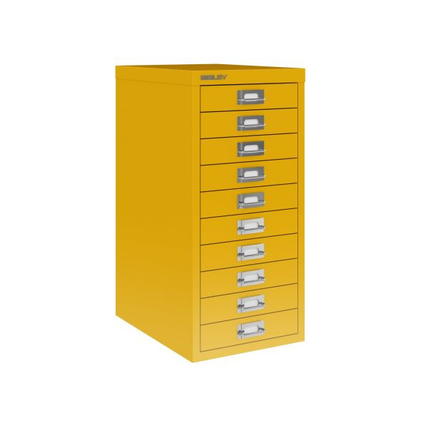 Bisley Home MultiDrawer, 29er Serie, DIN A4, 10 Schubladen, Farbe sunflower, L2910642