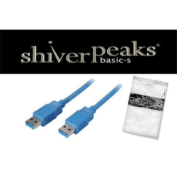shiverpeaks BASIC-S, USB Kabel, Typ A Stecker auf Typ A Stecker, 3.0, blau, 3,0m, BS77033-1
