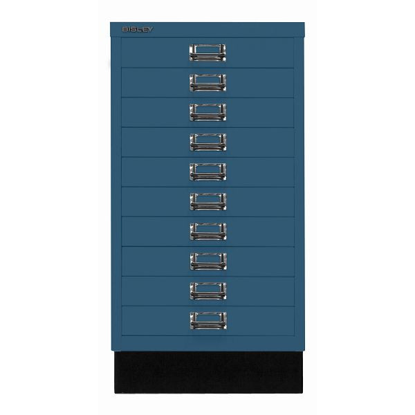 Bisley MultiDrawer™, Inkl. Sockel, DIN A3, 10 Schubladen, 687 prussian, L29A310S687