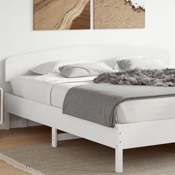 vidaXL Kopfteil Weiß 200 cm Massivholz Kiefer, Material: Massives Kiefernholz, 842487