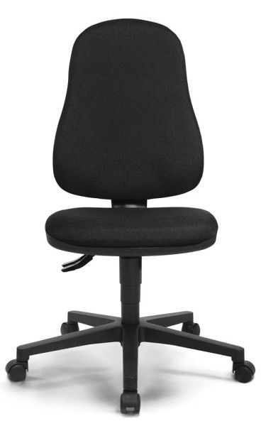 Deskin Bürostuhl COMFORT P, Schwarz, 800 x 600 x 330 mm, Gestell: Polyamid schwarz, 333317