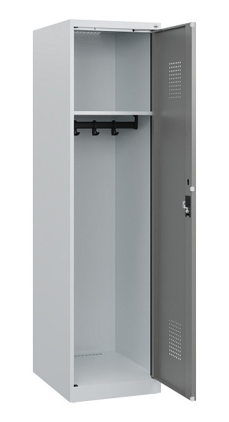 C+P Spind Evolo PLUS, 1 Abteil, 1530x400x500mm, 7035/0004, Zylinderschloss, 0490005-12 S10041