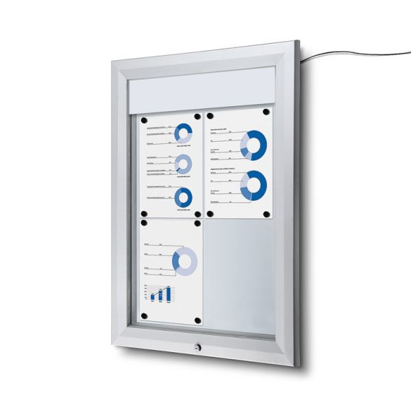 Showdown Displays Schaukasten Außen LED (4xA4), SCT4xA4PHLED