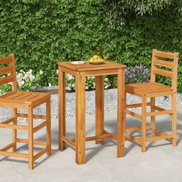 vidaXL Garten-Bartisch 60x60x105 cm Massivholz Akazie, 319700